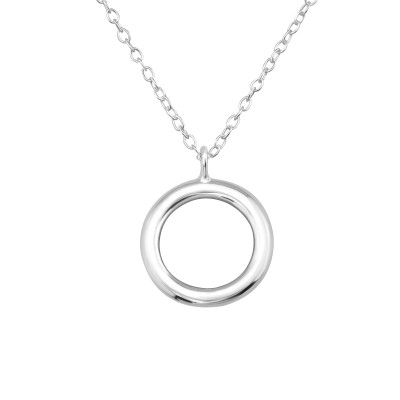 Silver Circle Necklace