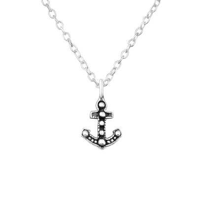 Silver Anchor Necklace