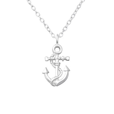 Silver Anchor Necklace