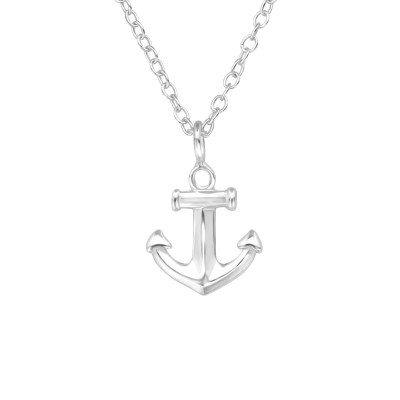 Silver Anchor Necklace