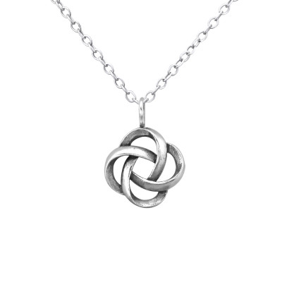 Silver Knot Necklace