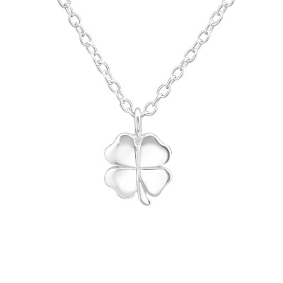 Silver Lucky Clover Necklace