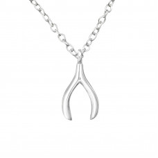 Wishbone Sterling Silver Necklace