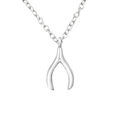 Wishbone Sterling Silver Necklace