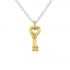 Key Sterling Silver Necklace