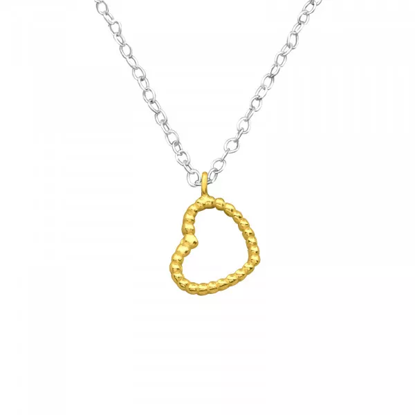 Sweet Silver Heart Necklace