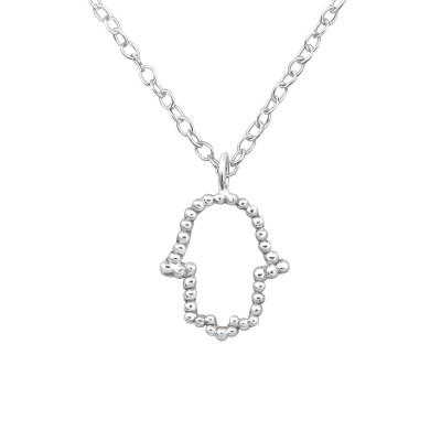 Silver Hamsa Necklace