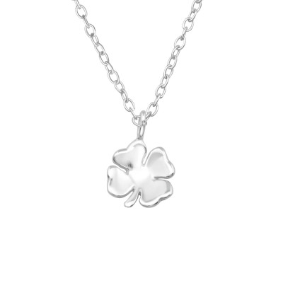 Silver Lucky Clover Necklace