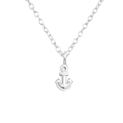 Silver Anchor Necklace