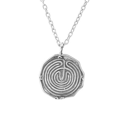 Maze Sterling Silver Necklace