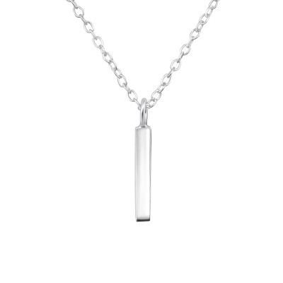 Silver Bar Necklace