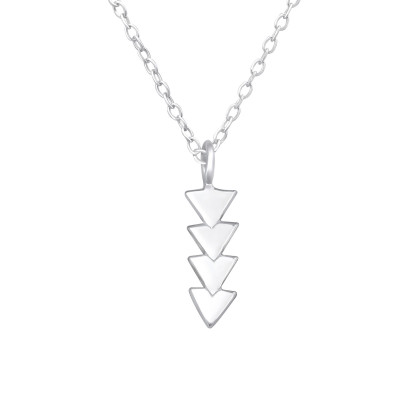 Silver Geometric Necklace