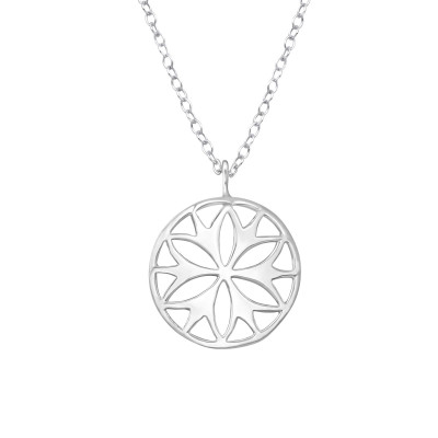 Silver Flower Necklace