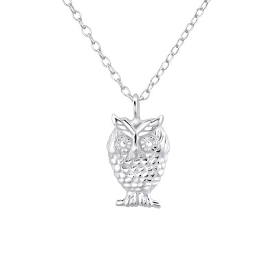 Silver Owl Necklace