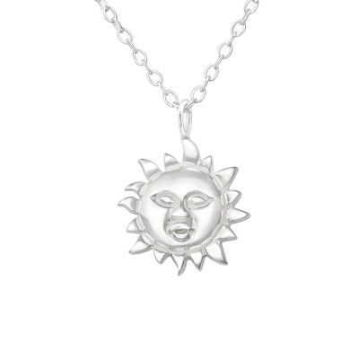 Sun Sterling Silver Necklace