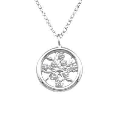 Silver Leaves Necklace