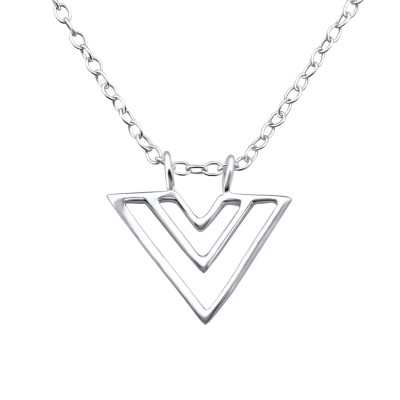 Silver Triangle Necklace