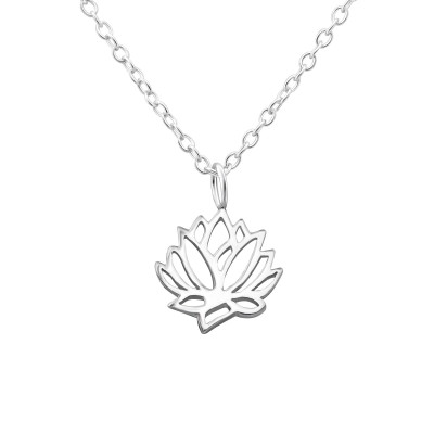 Flower Sterling Silver Necklace