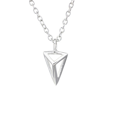 Silver Geometric Necklace