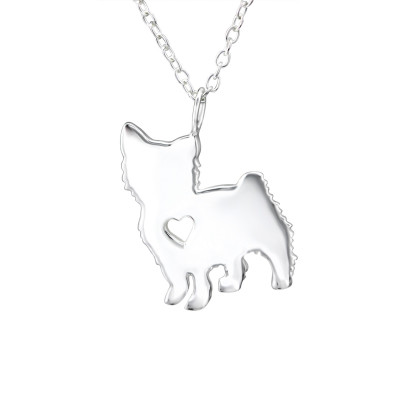 Silver Dog Necklace