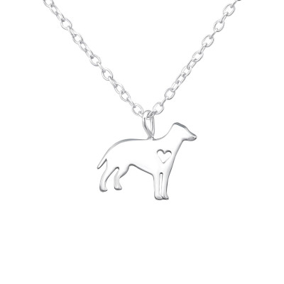 Silver Dog Necklace