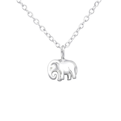 Silver Elephant Necklace