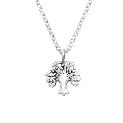 Silver Celtic Tree Necklace