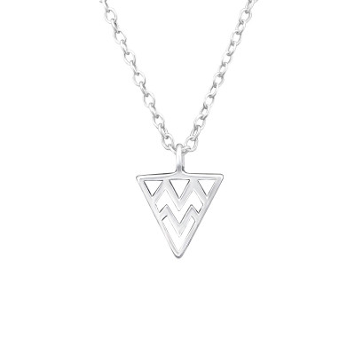 Silver Triangle Necklace