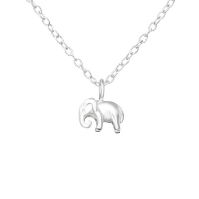 Silver Elephant Necklace