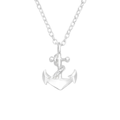 Silver Anchor Necklace