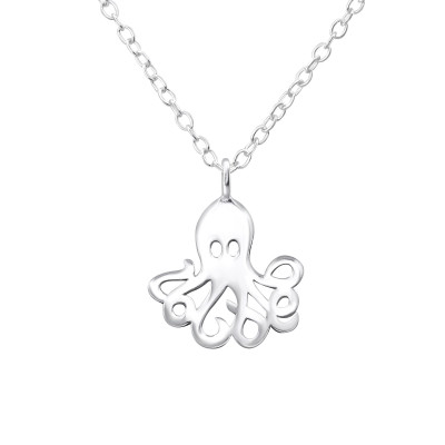 Silver Octopus Necklace