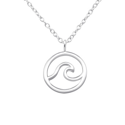 Silver Wave Necklace