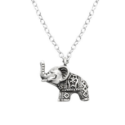 Silver Elephant Necklace