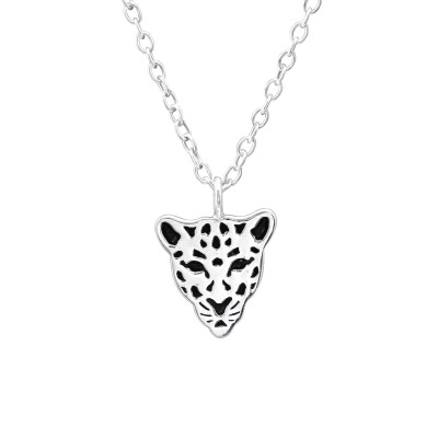 Silver Leopard Necklace