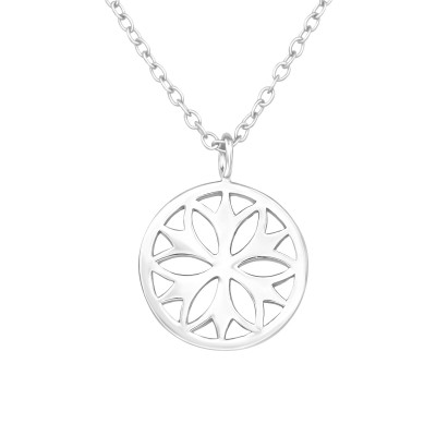 Silver Flower Necklace