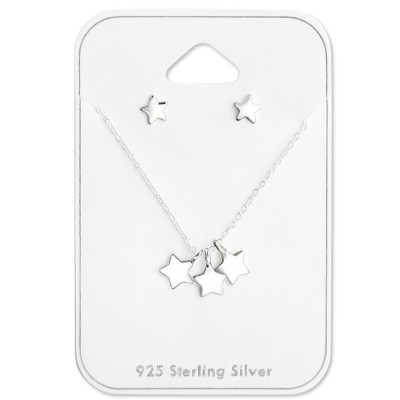 Silver Star Set on Card