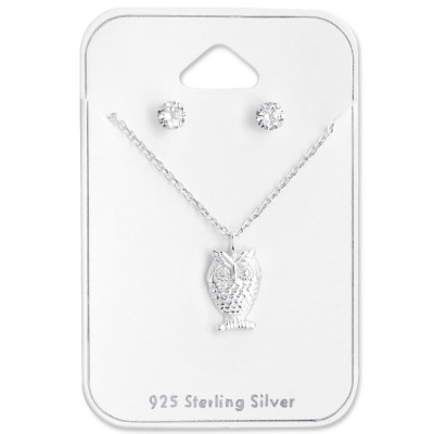 Silver Owl Set on Card