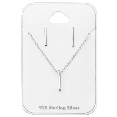 Silver Bar Set on Card