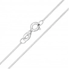 41cm Silver Curb Chain