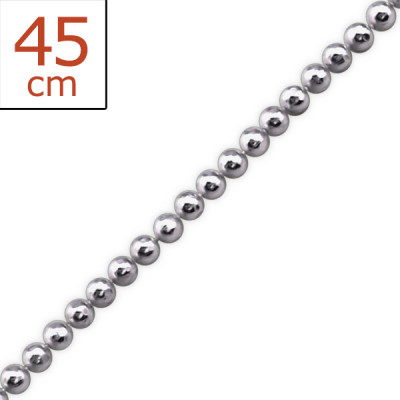 Round Sterling Silver Single Chain