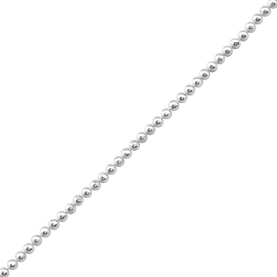 45cm Silver Diamond Cut Ball Chain