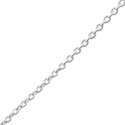 45cm Silver Cable Chain