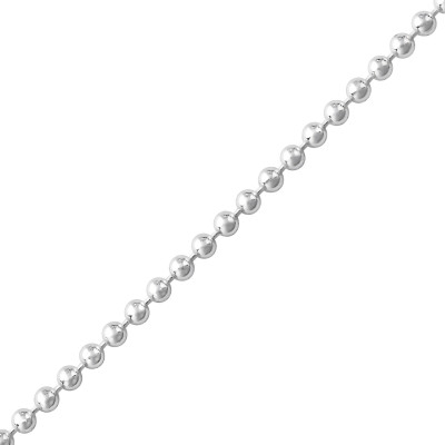 Ball Sterling Silver Single Chain