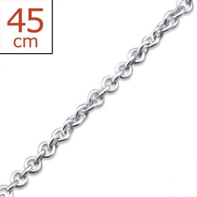 Plain Sterling Silver Single Chain