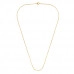 41cm Sterling Silver Gold Plated Cable Chain