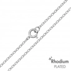 45cm Sterling Silver Cable Chain