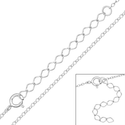 Cable Chain 54cm Sterling Silver Single Chain