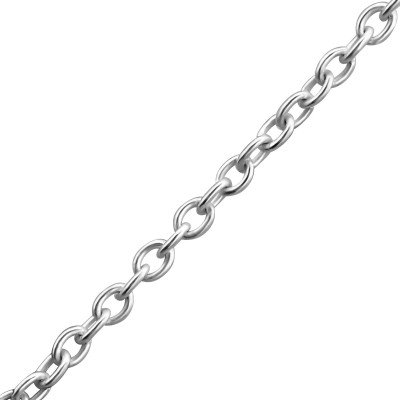 Cable Sterling Silver Single Chain