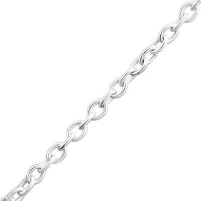 Cable Sterling Silver Single Chain