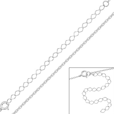 Cable Chain 49cm Sterling Silver Single Chain